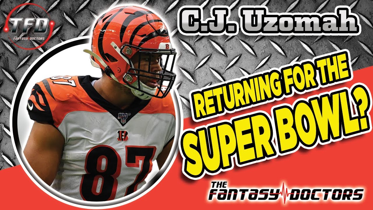 C.J. Uzomah – Doctor explains his knee injury. Can he return for the Super Bowl?