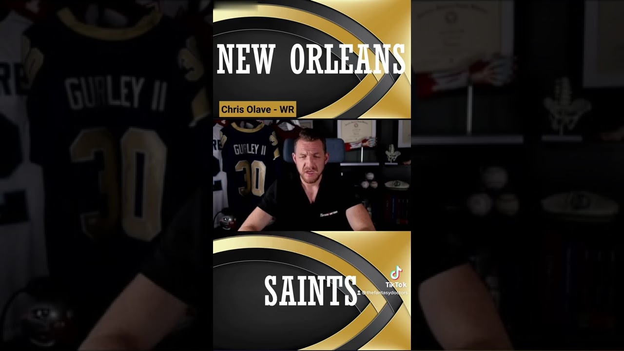 Olave = Rookie star?? Dr.Morse analysis his injury history # neworleanssaints #fantasyfootball #nfl
