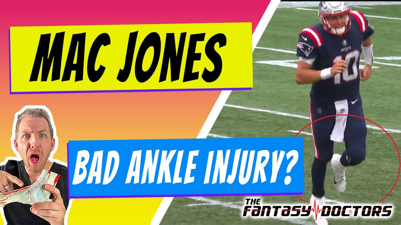 Mac Jones – Bad ankle injury?!