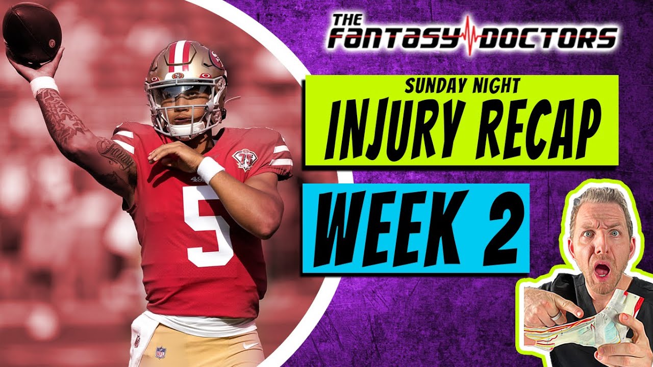 NFL Week 2 Sunday Night Injury Review