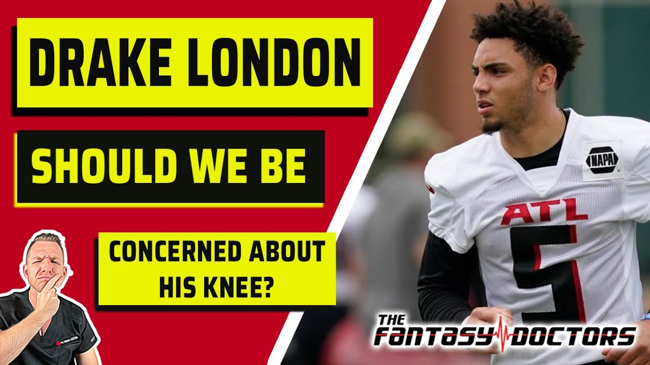 Drake London – Should we be concerned about his knee?