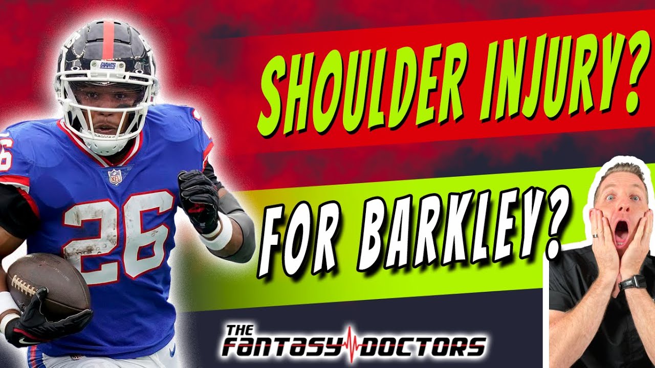 Saquon Barkley – Shoulder injury?