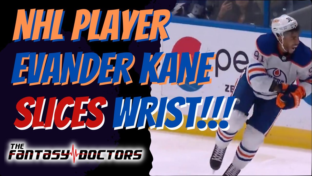 NHL Player Evander Kane SLICES wrist!!!